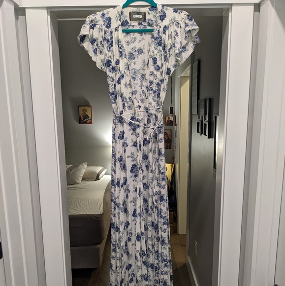 Reformation Sparrow Dress Wrap Hacienda - Picture 3 of 5